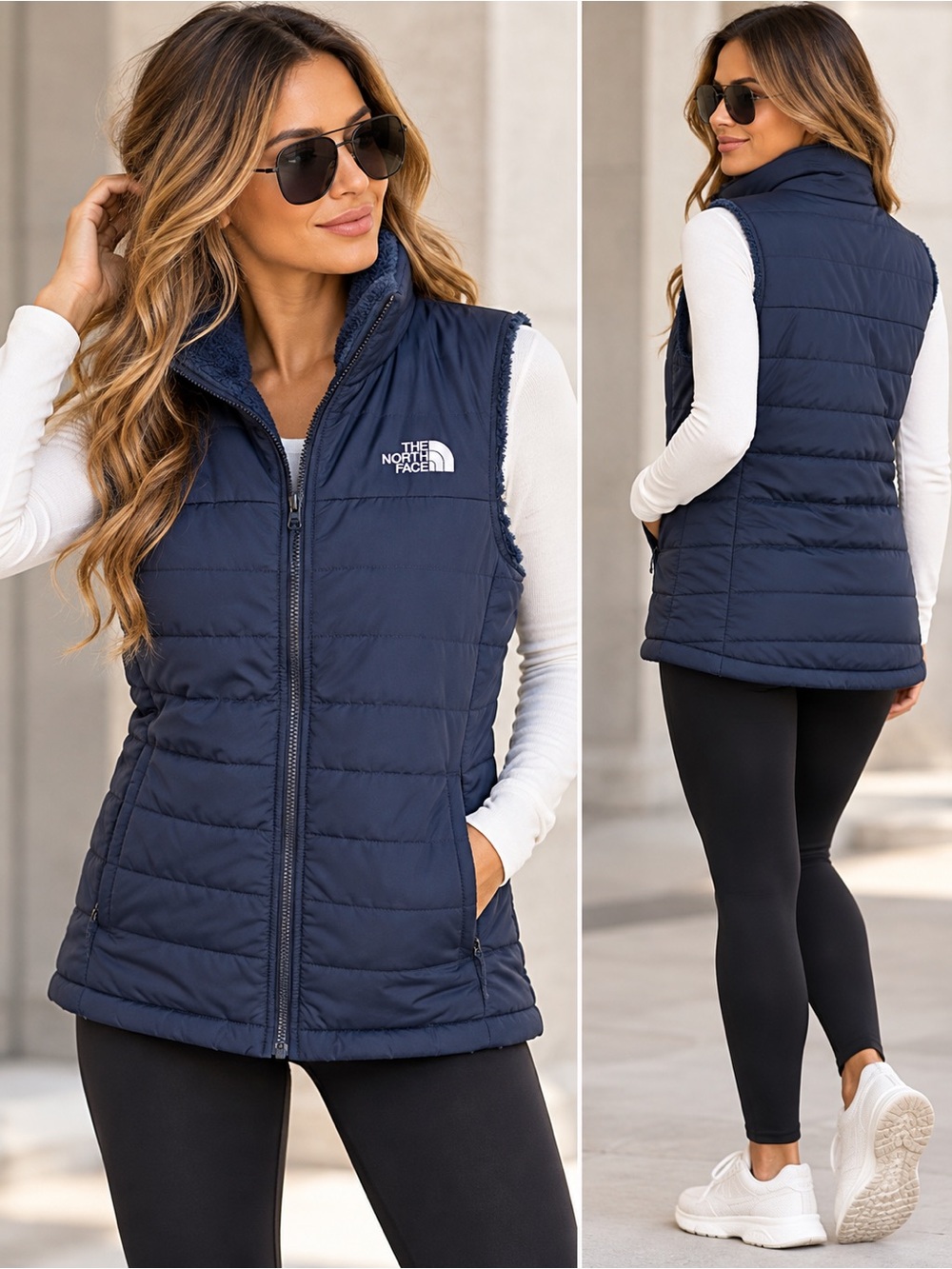 THE NORTH FACE WOMEN'S
MOSSBUD BLACK REVERSIBLE VEST
• SMALL NWT